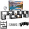 COSTWAY Consola de TV de 3 Piezas,Moderno Centro de Entretenimiento para Televisores 50-65 Pulgadas, Combinación de Librería para Almacenamiento y Exposición, Salón, Dormitorio y Estudio (Negro)