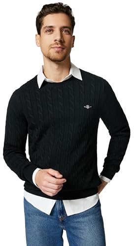 GANT Herren Cotton Cable C-Neck Pullover (1er Pack)