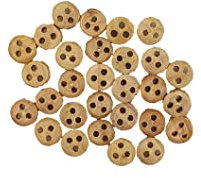 GAWEGM Schiffsmodellbaukasten Zubehör – 20 Stück Holz Deadeye Ancient Segelboot Modell Zubehör Schiffsmodell Riemenscheibe 6 mm