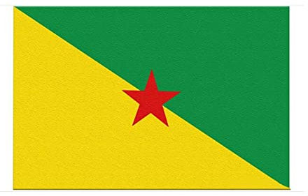 Stormflag Drapeau Guyanais France 90x150cm Drapeau Guyane française 3x5ft Polyester 90g avec œillets et Double couture