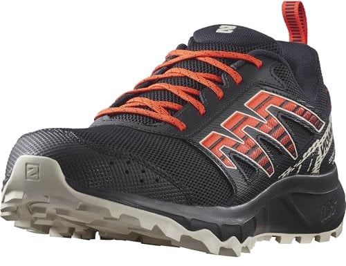 Salomon Wander Herren Trailrunningschuhe, Outdoor-bereit, Komfort durch Dämpfung, Sicherer Fußhalt, Black, 41 1/3