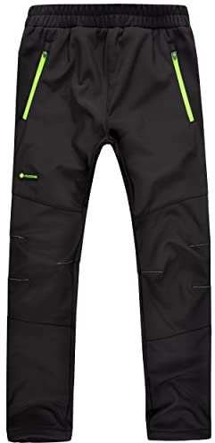 Höhenhorn Tiegun Kinder Softshellhose Schwarz/Grün Gr. 140