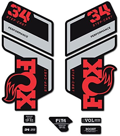 Adesivi compatibili con forcella bici Fox Float 34 SC formance 2022