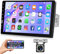 Autoradio 1 Din con Bluetooth Vivavoce IOS/Android Mirror Link 9 Pollici Touchscreen Autoradio con Schermo Bluetooth FM Radio USB/AUX con Comandi al Volante + 12 LED Telecamera Posteriore Microfono