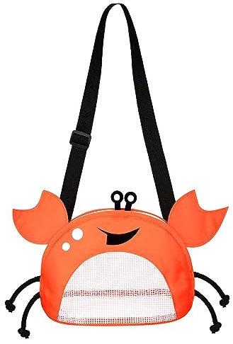 Sandspielzeug Tasche Strandspielzeug Netztasche für Kinder Wasserspielzeug Strandnetztasche für Familie Jungen und Mädchen Urlaub 17 * 13 * 9cm