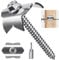 Dolibest Zaun Krampennägel, 100er Heftklammern Krampen zum Schrauben 4cm Drahtzaun Klammer Edelstahl Zaun Befestigung Zaunnägel für Holz Zautor Posten Reparatur von Stahl Krampf Draht mit M8 Adapter