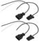 EMSea 2 Sätze 2-poliger Stecker Und Buchsenkabel Kompatibel mit VW Kompatibel mit Audi Kfz Hochtöner Sensor Kabelbaumstecker Fahrzeugzubehör 3B0972702 3B0972712