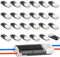 24 Stück 2-Polig Kabel Steckverbinder Stecker, Auto Stecker Steckverbindung Steckverbinder, 18-24 AWG Draht-Schnellspleiß-Steckverbinder Kabel Crimp Anschluss, Wasserdicht Kabelverbinder (24)