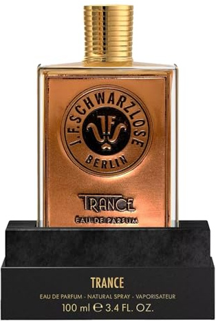 Schwarzlose Trance – Unisex EDP Spray Fragrance – Long Lasting and Captivating Perfume with Virginal Turkish Rose, Spices, Absinth and Blossoms – Body Spray with Sweet and Woody Scent – 3,4 oz