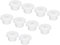 sourcing map 10Pcs T Type Rubber Grommet Mount Dia 16mm (23x7x13mm) Seal Protection Flexible Hole Plugs for Cable Pipe White