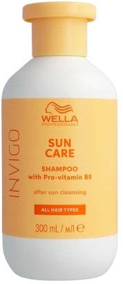 Wella Professionals Invigo Sun Care Shampoo – After Sun Shampoo für geschädigtes Haar – pflegt und reinigt nach dem Sonnenbad – mit Vitamin E und Provitamin B5 – 300 ml
