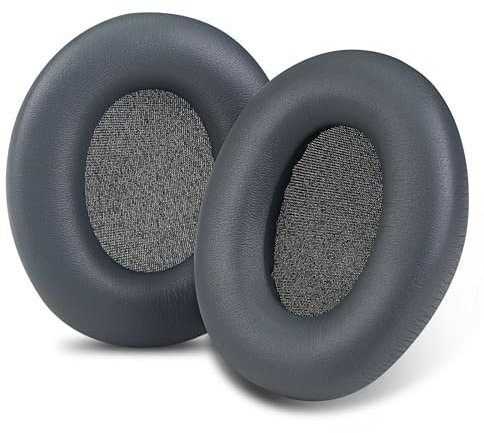 SINOWO Replacement Earpads for Skullcandy Crusher ANC 2 Over-Ear Noise Canceling Wireless Headphones, Ear Pads Cushions with Noise Isolation Memory Foam(Grey), ANC2-GREY