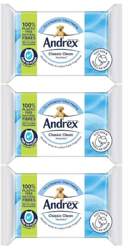 Classic 3 x 36 washlets Moist Toilet Tissue Skin Wipes Flushable Biogradable Clean Body Miscellar Water Cotton Fresh (108wipes) (3pack)