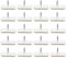 Lot de 20 clous pour pieds de meubles en bois et plastique pour canapé, table, bureau, 30 x 12 mm, clou simple