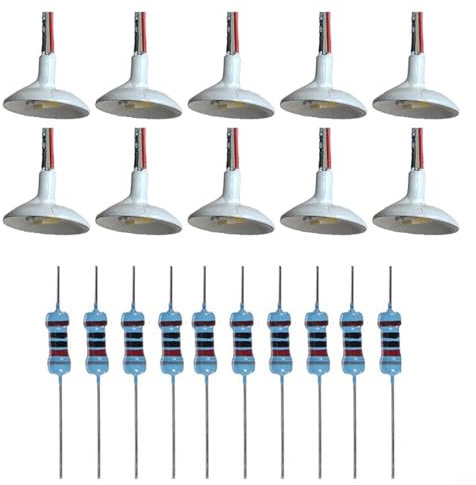 HEIBTENY 10 Stück Straßenlaterne Modell OO/HO Maßstab Wandleuchte Pfosten LED Deckenleuchten Weiß Lampen & Beleuchtung Für Miniaturszenen Layout