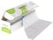 KAshack weiß Einweg Tischdecke aus Kunststoff Rolle-137 x 1000 cm Biertisch Plastik Tischdecken mit Cutter Box Rechteckige Tischabdeckung für Outdoor Partys Gartentischdecke (weiß, 137 * 1000 cm)