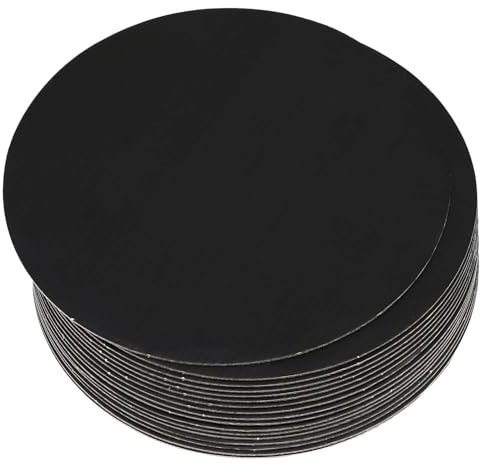 Gcardist 25.4cm Black Cake Boards Round 25-Packs Circles Rounds Base Food-Grade Cardboard Cake Plate(Thinner But Stronger, 10 Inch)