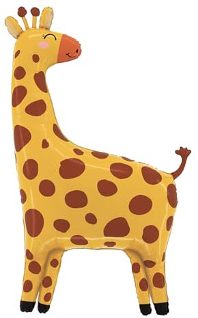 Catelves Giraffe Luftballons Dschungel Deko Geburtstag,Folienballon Tiere Giraffe Deko Kindergeburtstag,Stehend Helium Ballons Kinder,Große luftballons 89cm,Giraffe Ballon Geburtstag Party Deko