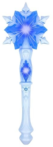 Schneeflocke Magischen Zauberstab Led Schneeflockenlichter Leuchtender Zauberstab Blau Sternlicht Blinkende Zauberstäbe Für Eispark Party Cosplay Winter Weihnachtsparty