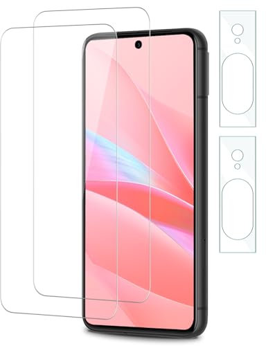 Agedate 2+2 Stück Schutzfolie für Panzerglas für Google Pixel 8 mit Kameraschutz, 9H Härte Panzer Schutz Glas für Google 8 Panzerfolie, HD Blasenfrei Panzerglasfolie für Pixel 8 Displayschutz-Folie