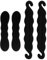 4 Stück Magischer Haarknoten Haarhalter Schwamm Clips Haar Styling 4er Set Magische Haarknoten-Halter, Schwamm-Clips für Haarstyling, Donut Brötchen-Haartwister, Lockenwickler-Tools, Groß und Klein