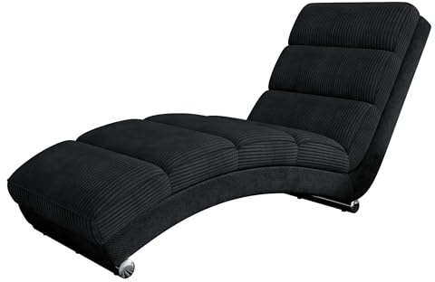 Mirjan24 Relaxliege Holiday Cord, Polstersessel Loungesessel Liegesessel Farbauswahl Relaxsessel Modern Wohnmöbel (Kronos 07 + Poso 135)