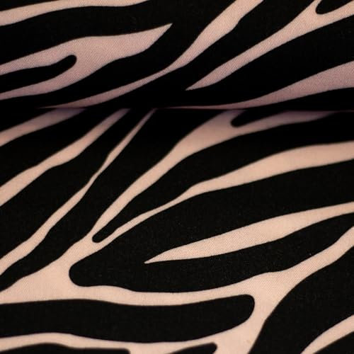 Viskosewebware AMPFING Viskosestoff | Animal-Print | Ökotex | Meterware | ab 50x150cm (Zebra)