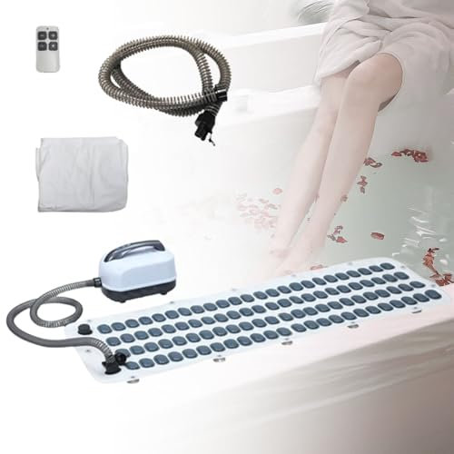 Home Surfing Massage-Badematte, Badematte mit 6-Gang-Einstellung, Badesprudelmaschine, Spa-wasserdichte Anti-Rutsch-Matte zum Lösen verspannter Muskeln