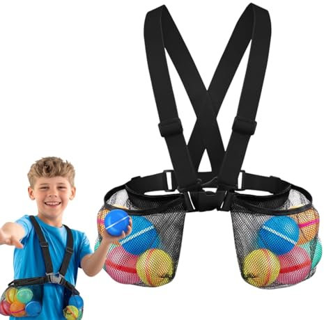 Outdoor Water Balloons Jacket, Kid's Water Balls Mesh Bags, Reusable Splash Toy Holder, Shoulder Strap Design Kids Toys for Swimming Pool, Beach, Park, Garden