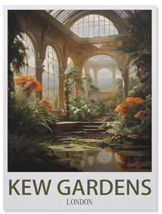Kew Gardens London ， Landscape，Jigsaws Puzzles 1000 Pieces Classic Jigsaws Educational Games Toys，Best Gift for Adults and Kids（38x26cm）-DT68