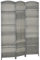 HOMCOM Paravent intérieur en Bois, 3 Panneaux, 135 x 180 cm, séparateur de pièce Pliable, pour Salon, Chambre à Coucher, Maison, Gris