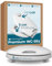 Calmwaters WC-Sitz erhöht, + 5 cm Erhöhung, stabiler Griff, Absenkautomatik, Made in EU, antibakteriell, univeral, oval, Duroplast, Toilettensitz