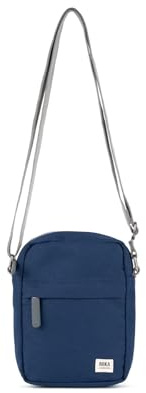 ROKA London Bond Small Crossbody Bags for Women & Men - Mobile Phone Bag w/Multi Pockets & Adjustable Strap for Wallet, Cards & Keys - Crisp Blue