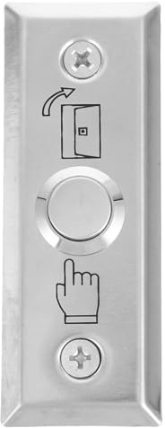 JOYOFREELY Placa de Pared Interruptor de Control de Acceso y Pulsador de Acero Inoxidable para Timbre Exterior, Uso Diario en Sistemas de Seguridad para Hogar y Oficina