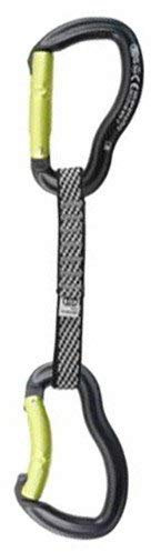 Desconocido Kong Express Ergo DYNEEMA-eloxiertes Sicherheitssystem, Erwachsene, Unisex, Schwarz/Gelb (Mehrfarbig), Einheitsgröße
