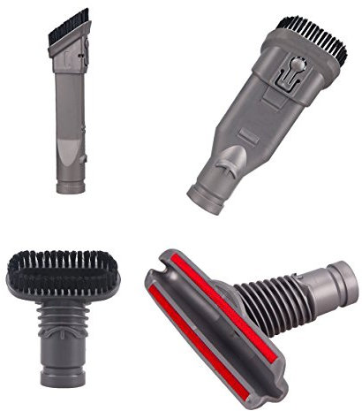 Tekehom Lot de 4 Home Kit d'outils de nettoyage Aspirateur Accessoires pour Dyson V6 DC16 DC31 DC33 DC34 DC35 DC 56 Dc58 DC59 Dc61 DC62 Dc72 aspirateurs à main levée