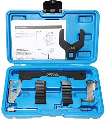 DPTOOL 8-teiliges Werkzeug-Set für Motornockenwellen, Spannung, Ausrichtung, Timing, für Chevrolet Cruze Malibu/Opel/Regal/Buick Excelle/Epica mit 41 mm Wasserpumpenschlüssel