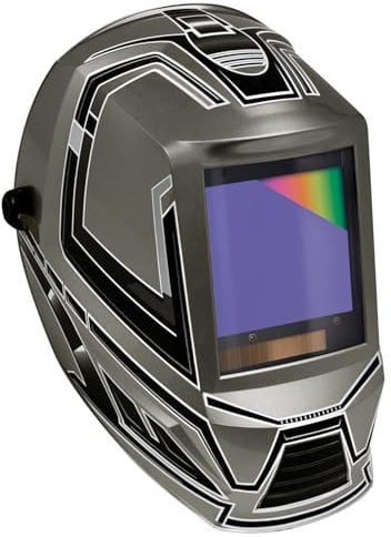 GYS - Masque de soudage LCD GYSMATIC 5-13 G True Color XXL - teinte 3/5>13 - champ de vision 100x83mm - assombrissement auto 0,04ms - classe optique 1/1/1/1 - pour MMA, TIG, MIG/MAG & Meulage