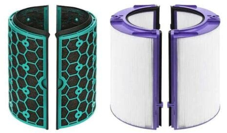 Fette Filter - Filtro HEPA in vetro e filtro a carbone attivo compatibile con purificatore d'aria Dyson e Dyson Pure Cool Dyson HP04 TP04 DP04 (confezione da 1)