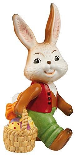 Goebel Ostern Figur Osterhase, Porzellan, Mehrfarbig, 13x12.5x24.5 cm