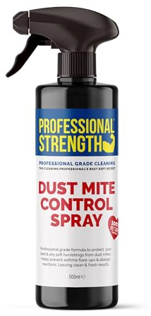 Professional Strength Dust Mite Killer Spray, 500 ml (Pack of 1) – 6 Months Protection Against Allergens with Safe Non-Toxic Formula