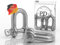 PD® Schäkel Edelstahl 6mm | D Ring Schekel aus Edelstahl A4 | Rostfreie Bogen Schäkel Hochfest | Edelstahl Schäkel Set für Abschleppseil, Schaukel Befestigung & mehr | Schraubschäkel D Form | 2 Stück