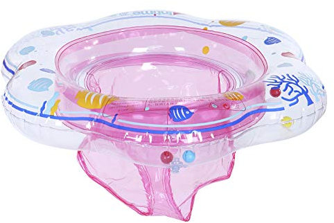Baby Pool Schwimmring, Sicherer Aufblasbarer Schwimmring für Babys, Wasserspielzeug für Schwimmbad Strand und Wasserspiele, Ideal für Kinder 0-3 Jahre (Rosa)