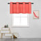 DECOVSUN Korallenfarbener Volant für Schlafzimmer, Verdunkelungsvorhang, Volant für Badezimmer, Fensterbehandlung für Wohnzimmer, kurzer gerader Faltenvolant für Schlafzimmer, 132 x 45 cm, 1 Paneel