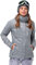33,000ft 3 in 1 Jacke Damen Storm Jacket Winddicht Funktionsjacke, Atmungsaktiv Doppeljacke Regenjacke mit Softshelljacke Warm Skijacke Wasserdichte Winterjacke Dunkelgrau 34