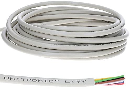 10 Meter Lapp 0028704 UNITRONIC LiYY PVC-Datenleitung 4x1mm² I Signalleitung I Klingelkabel I Verlängerung LED Kabel 4-adrig