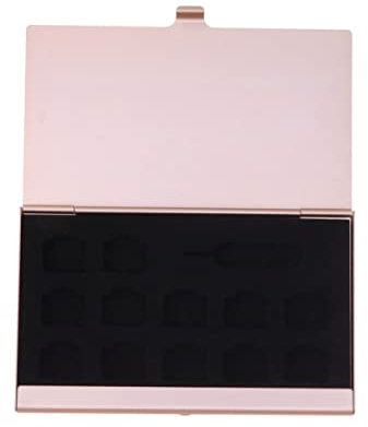 UKCOCO Aluminum Memory Card Case, SD Card Storage Box, Waterproof, Rugged, Perfect for Photography, Outdoor Activities