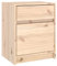 vidaXL Massivholz Kiefer Nachttisch mit Stauraum Nachtschrank Nachtkonsole Nachtkommode Schlafzimmer Schrank Kommode Beistelltisch 40x31x50cm