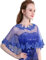 Damen Hochzeit Jacken Spitze Braut Bolero Schal Tüll Umhang für Braut Brautjungfer Wrap Shrug, königsblau, Einheitsgröße