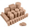 Filzgleiter Selbstklebend Set,moinkerin 160 Stücke Filzgleiter für Stühle(Eckig und Rund) - Beige Stuhl Filzgleiter 5mm Dicke Möbel Filzgleiter für Möbelfüße Stuhlbeine, Hartholzböden